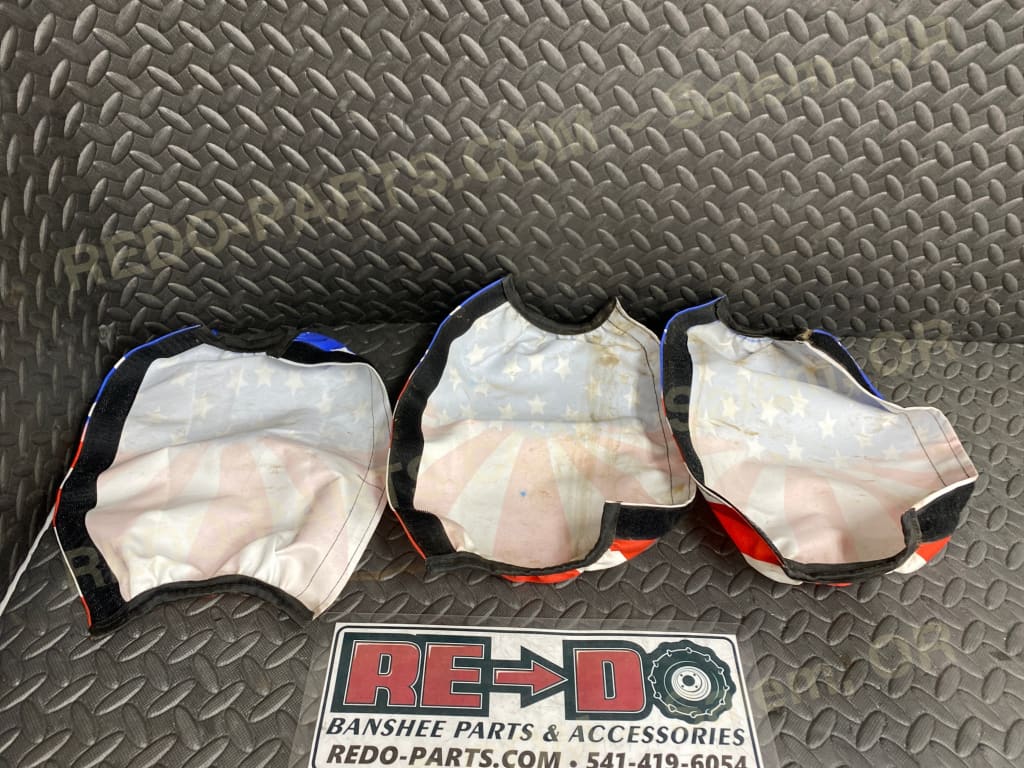 Aftermarket Shock Covers American Flag. *USED* Parts - Used