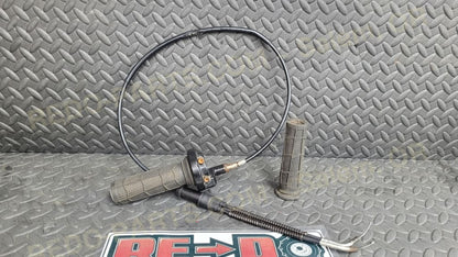 Aftermarket Twist Throttle With Grips and Cable *USED* Parts - Used
