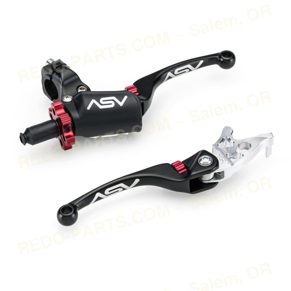 ASV Clutch and Brake Lever PAIR Pack w/ Perch BLACK Levers *NEW* Parts - New