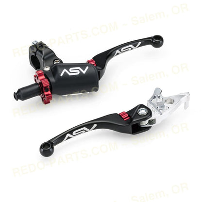 ASV Clutch and Brake Lever PAIR Pack w/ Perch BLACK Levers *NEW* Parts - New