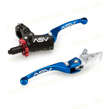 ASV Clutch and Brake Lever PAIR Pack w/ Perch BLUE Levers *NEW* Parts - New