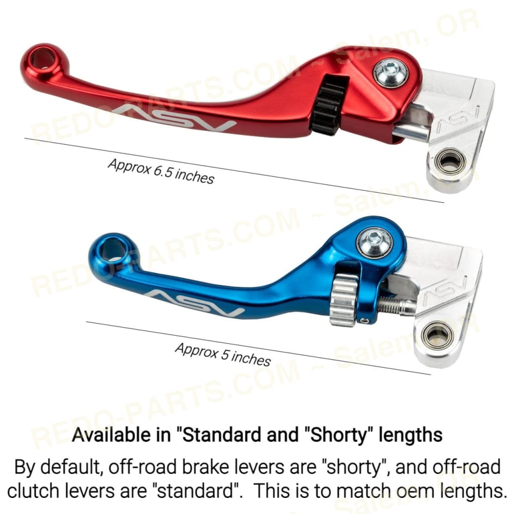 ASV Clutch and Brake Lever PAIR Pack w/ Perch BLUE Levers *NEW* Parts - New