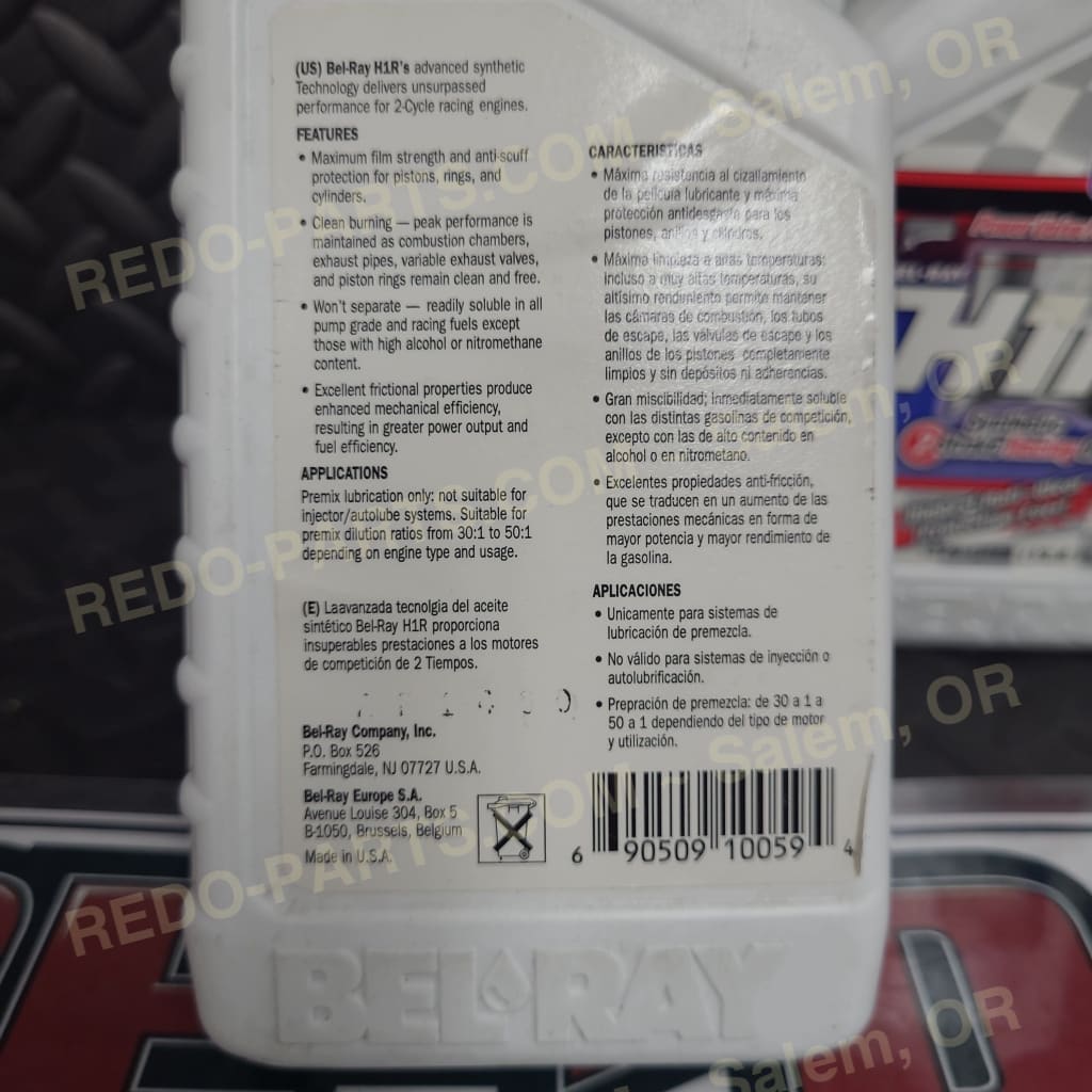 Bel-Rey H1R Race Oil *NEW* (5count 12.8oz Bottles) Parts - New