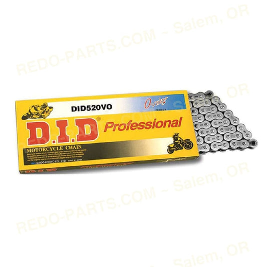 D.I.D Chain 520V0 112 Link O-Ring Steel Solid Bushing *NEW* Parts - New