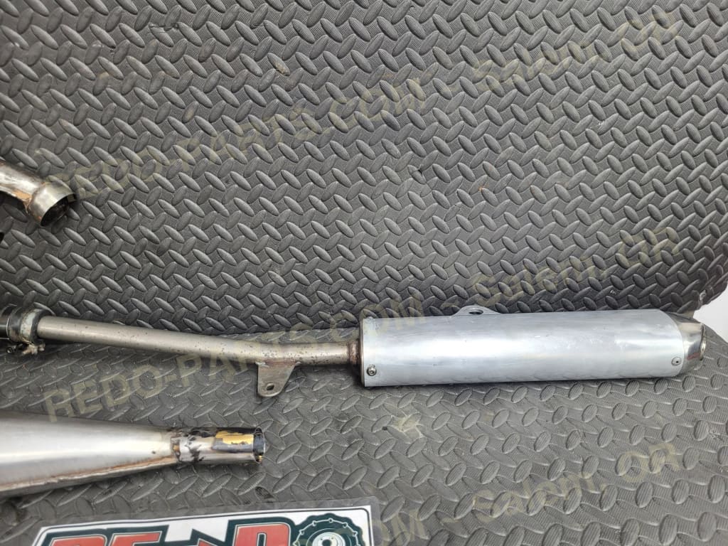 Dynoport 2 into 1 Exhaust Pipe w/ FMF Stinger Silencer *USED* Parts - Used