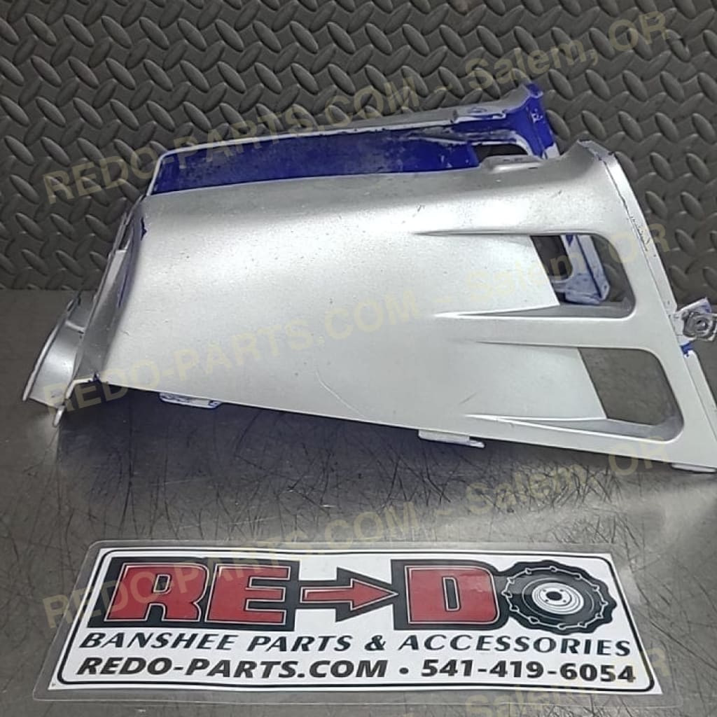 Factory OEM Blue Tank Cover Painted Silver *USED* Parts - Used