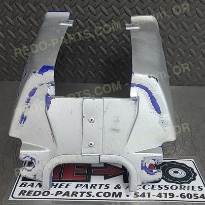 Factory OEM Blue Tank Cover Painted Silver *USED* Parts - Used
