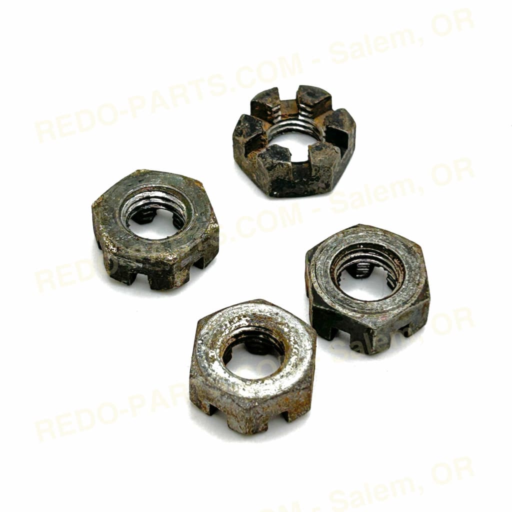 Factory OEM Castle Nuts Fits Tie Rod Ends and Control Arm Ball Joints - Set of 4 *USED* Parts - Used