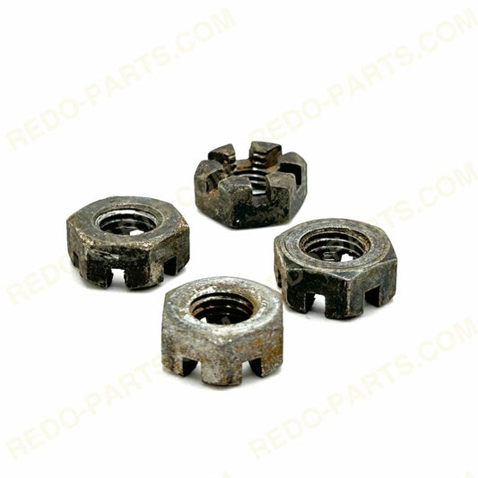 Factory OEM Castle Nuts Fits Tie Rod Ends and Control Arm Ball Joints - Set of 4 *USED* Parts - Used