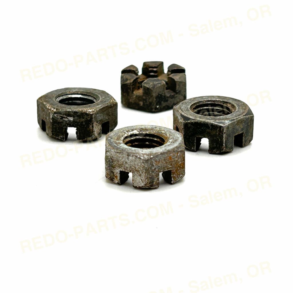 Factory OEM Castle Nuts Fits Tie Rod Ends and Control Arm Ball Joints - Set of 4 *USED* Parts - Used