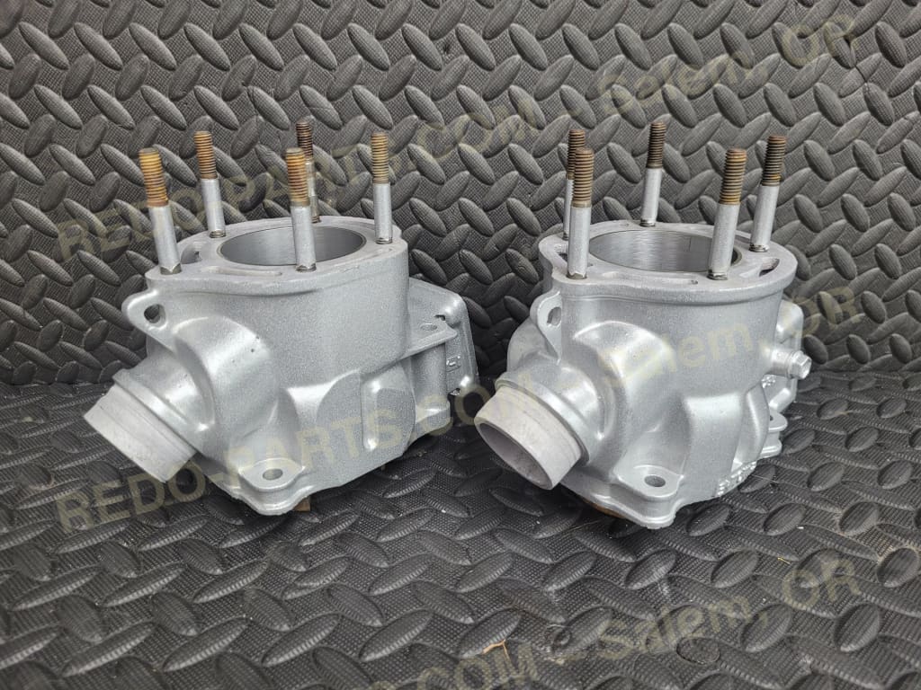 Factory OEM Cylinders 65.25mm Set of 2 Need Bore New Powder Coating Silver *USED* Parts - Used