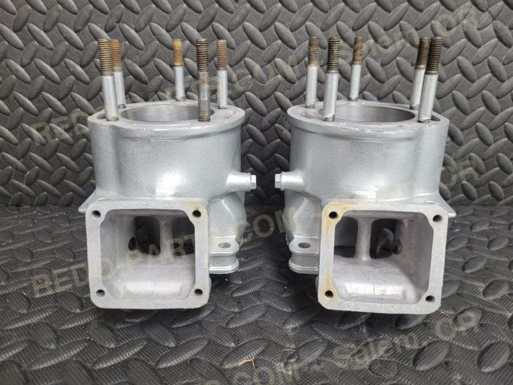 Factory OEM Cylinders 65.25mm Set of 2 Need Bore New Powder Coating Silver *USED* Parts - Used