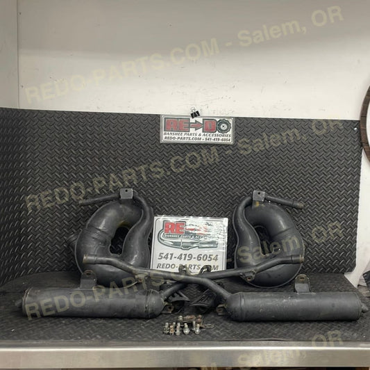 Factory OEM Exhaust Full Set Pipes Mid Pipes Silencer Good Condition Stock Photo *Used* Parts - Used