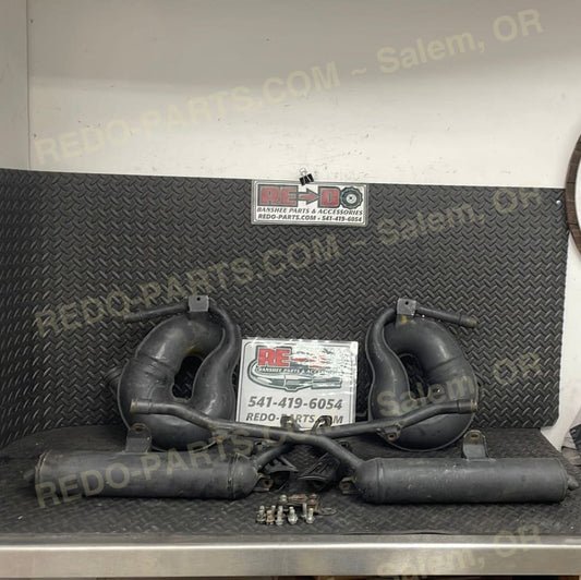 Factory OEM Exhaust Full Set Pipes Mid Pipes Silencer Good Condition Stock Photo *Used* Parts - Used
