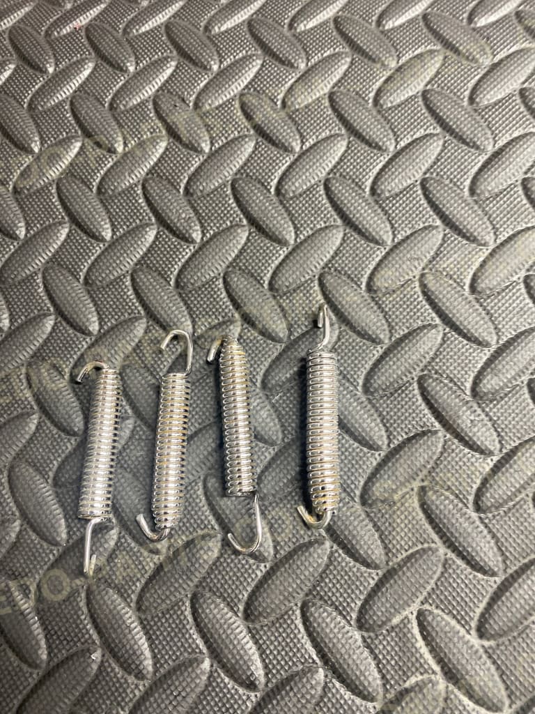 Factory OEM Exhaust Springs Set of 4 *CHROME* *USED LIKE NEW* Parts - Used