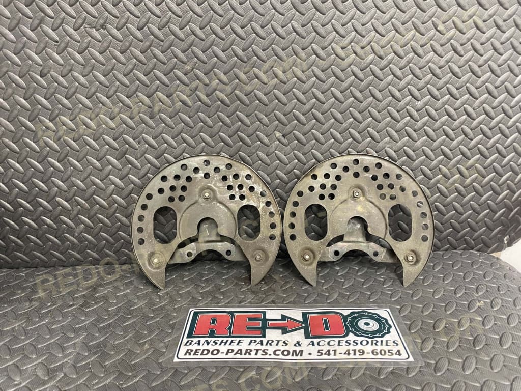 Factory OEM Front Brake Shields *USED* Parts - Used
