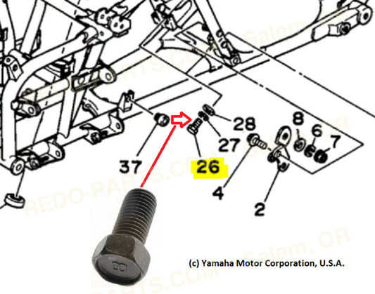 Factory OEM Front Motor Mount Bolt *NEW* Parts - New