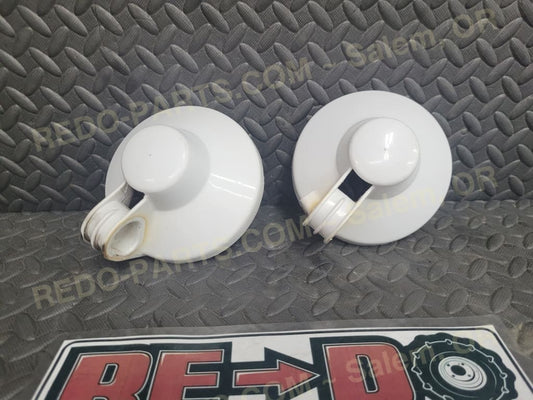 Factory OEM Headlight Buckets Set of 2 White *USED* Parts - Used