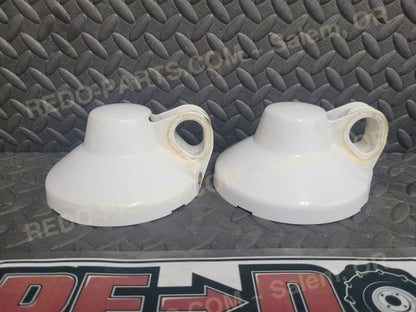 Factory OEM Headlight Buckets Set of 2 White *USED* Parts - Used