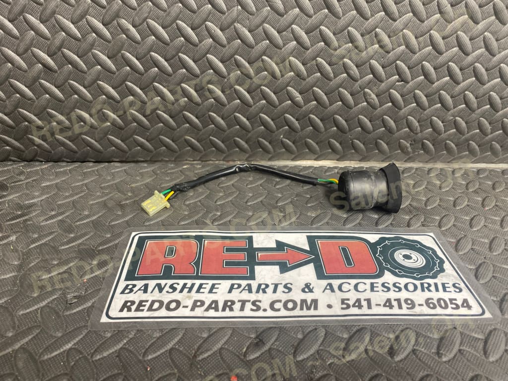 Factory OEM Headlight Bulb Receptacle w/ Pigtail Flat Plug Stock Photo *USED* Parts Used
