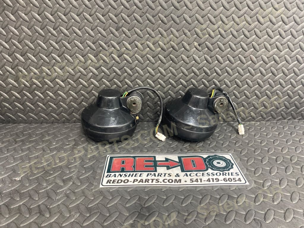 Factory OEM Headlights Set of 2 Black *USED* Parts - Used