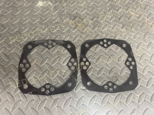 Factory OEM Hub Shields Powder Coated Black Set of Two *USED* Parts - Used