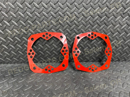 Factory OEM Hub Shields Powder Coated Red *USED* Parts - Used
