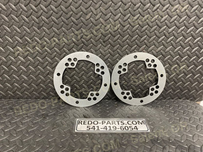 Factory OEM Hub Shields Powder Coated Silver *USED* Parts - Used