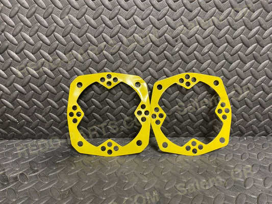 Factory OEM Hub Shields Powder Coated Yellow *USED* Parts - Used