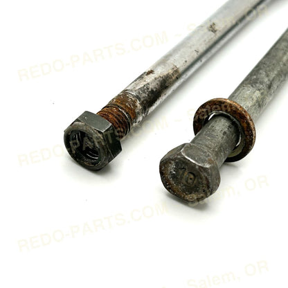 Factory OEM J-Arm Bolts w- Washers and Nuts Set of 2 Bolts are M10 X 1.25 X 120mm Stock Photo *USED* Parts - Used