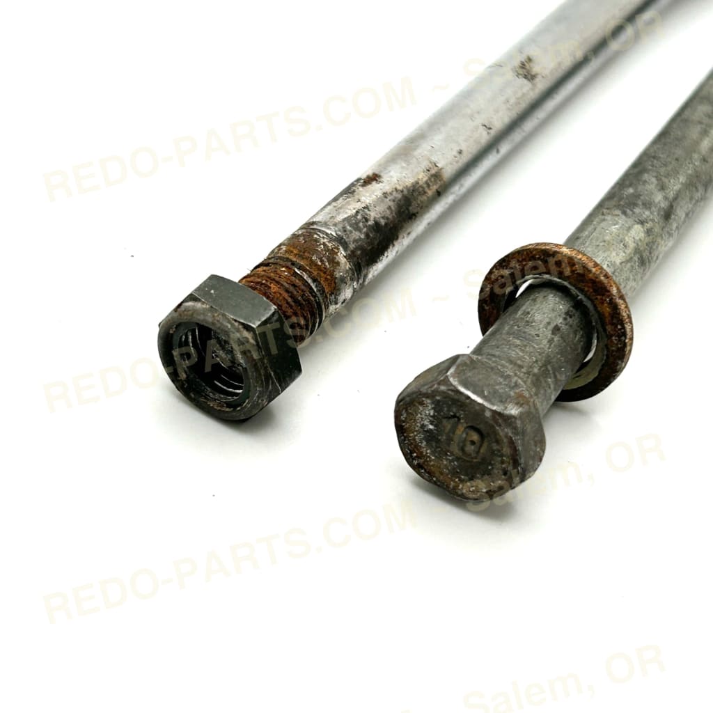 Factory OEM J-Arm Bolts w- Washers and Nuts Set of 2 Bolts are M10 X 1.25 X 120mm Stock Photo *USED* Parts - Used