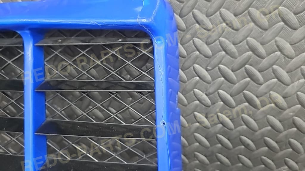 Factory OEM Radiator Cover Blue Has Damage *USED* Parts - Used