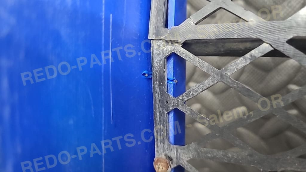 Factory OEM Radiator Cover Blue Has Damage *USED* Parts - Used
