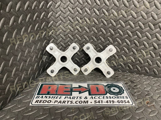 Factory OEM Rear Hubs 4/115 Powder Coated White *USED* Parts - Used