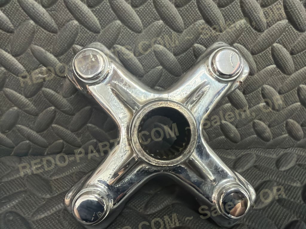 Factory OEM Rear Wheel Hub 115mm Set of 2 Chrome *USED* - Parts - Used