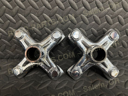 Factory OEM Rear Wheel Hub 115mm Set of 2 Chrome *USED* - Parts - Used