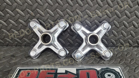 Factory OEM Rear Wheel Hub 115mm Set of 2 Chrome *USED* Parts - Used