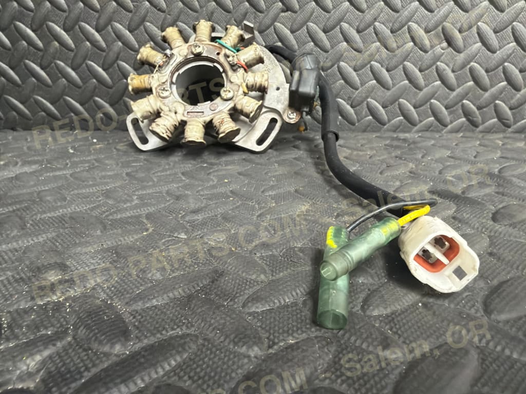 Factory OEM Stator with Adjustable Timing Plate. Square Plug. *USED*. - Parts - Used
