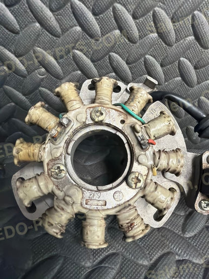 Factory OEM Stator with Adjustable Timing Plate. Square Plug. *USED*. - Parts - Used