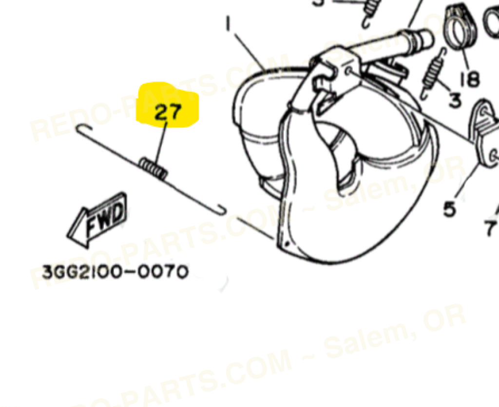 Factory OEM Tension Spring for Factory Exhaust *NEW* Parts - New