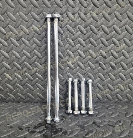 Factory OEM Upper and Lower A-Arm Bolts w/ Washer and Nuts 2 Uppers and 4 Lowers Chrome *USED* Parts - Used