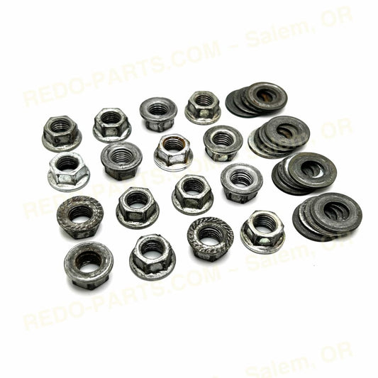Factory OEM Wheel Nuts w/ Washers - Set of 16 Stock Photo *Used* Parts - Used