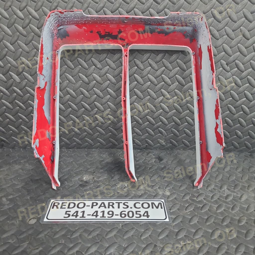 Factory Radiator Cover Red Painted White *USED* Parts - Used