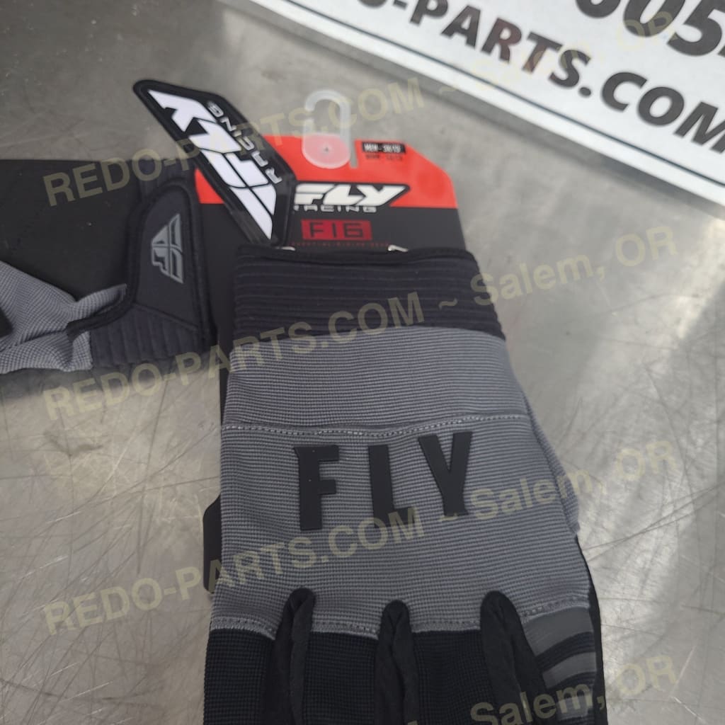 FLY Racing Gloves F-16 Dark Gray/Black *NEW* Riding Gear