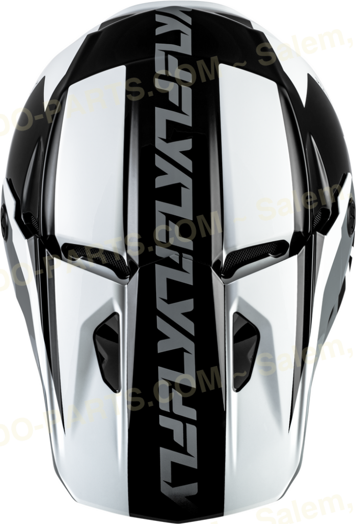 FLY Racing Kinetic Crest Helmet Black/White/Grey *NEW* Riding Gear
