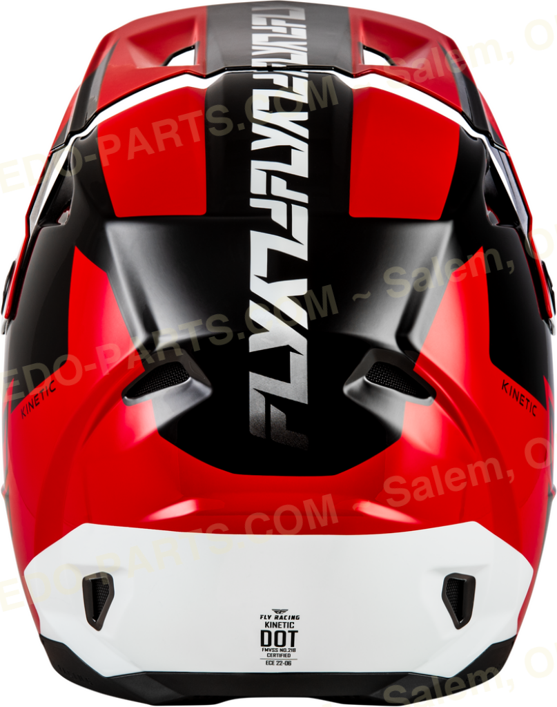 FLY Racing Kinetic Crest Helmet Red/Black/White *NEW* Riding Gear