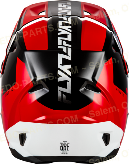 FLY Racing Kinetic Crest Helmet Red/Black/White *NEW* Riding Gear