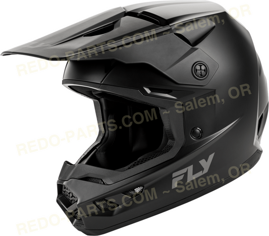 FLY Racing Kinetic Helmet Solid Matte Black *NEW* Riding Gear