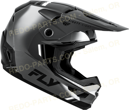 FLY Racing Kinetic Verdict Helmet Grey/Black/White *NEW* Riding Gear