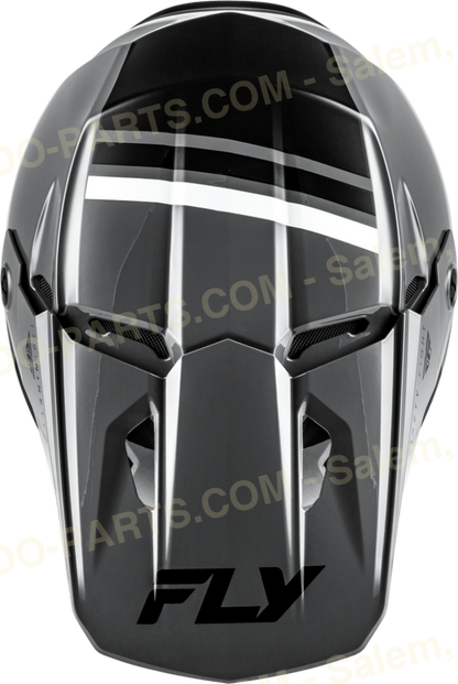 FLY Racing Kinetic Verdict Helmet Grey/Black/White *NEW* Riding Gear